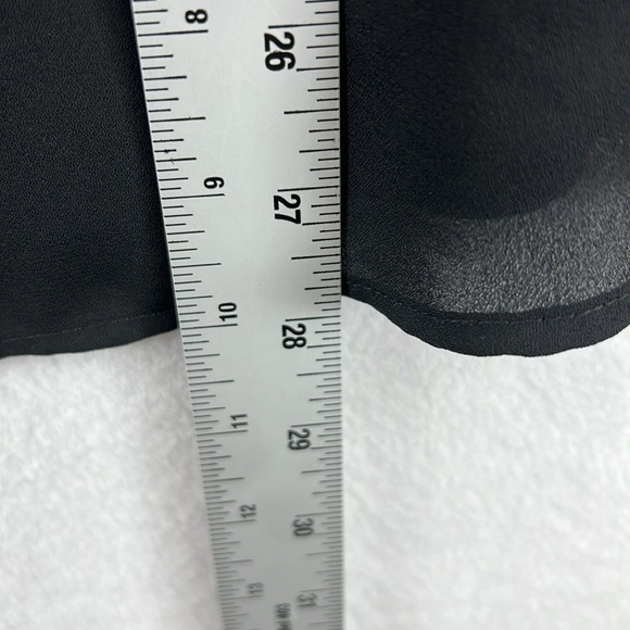 Loft Black Flowing Camisole Size Medium Racerback 100% Polyester Lined Like New - Picture 8 of 8